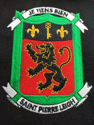 Saint Pierre School - Official New Tracksuit Top | (Black/Emerald Green) with School Logo - Schoolwear Centres | School Uniforms near me