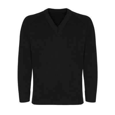 Shoeburyness High School Uniform | Black Knitwear (Knitted) Jumper with School Logo - Schoolwear Centres | School Uniforms near me