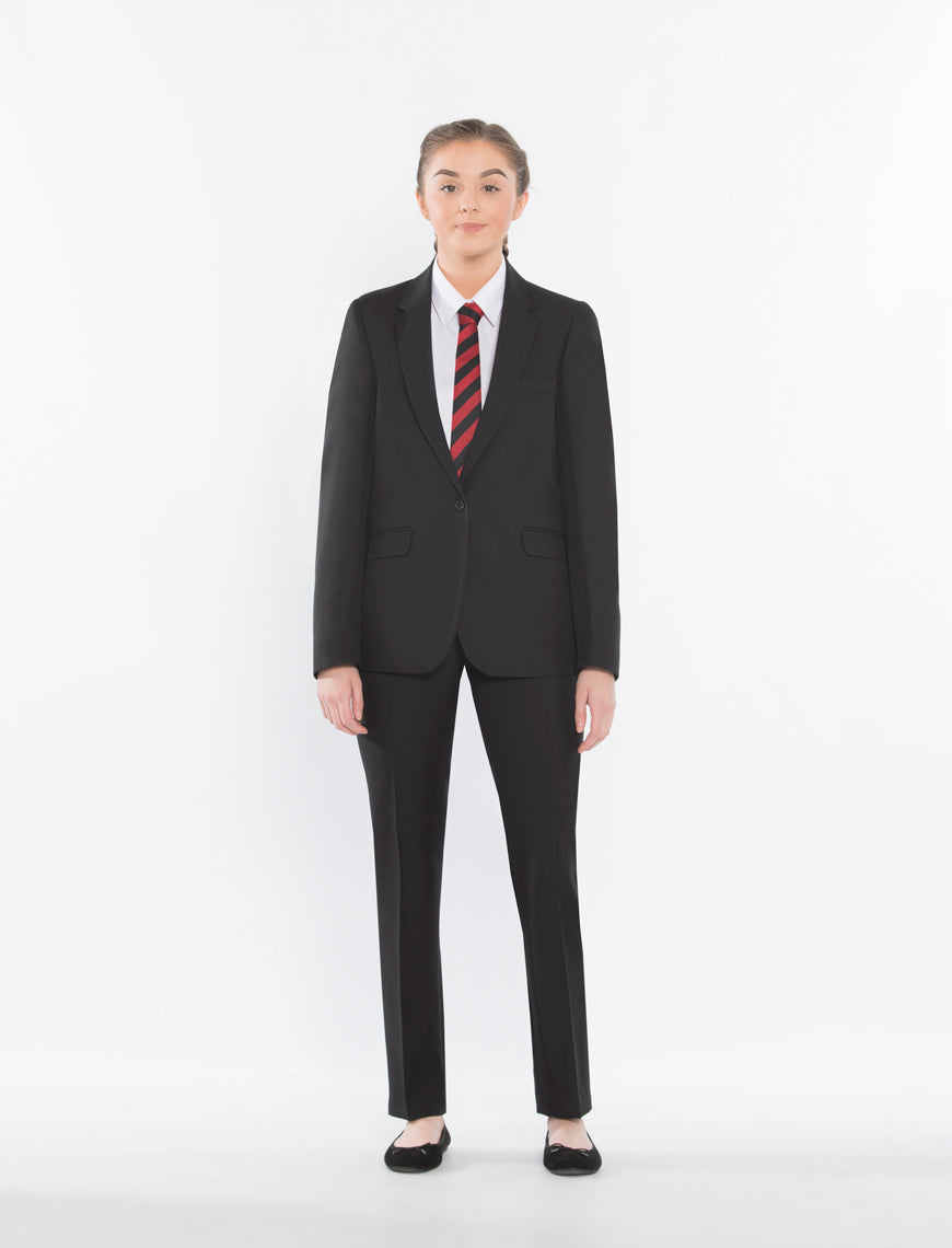 Shoeburyness High School Uniforms | Girls Black Blazer with School Logo | Schoolwear Centres