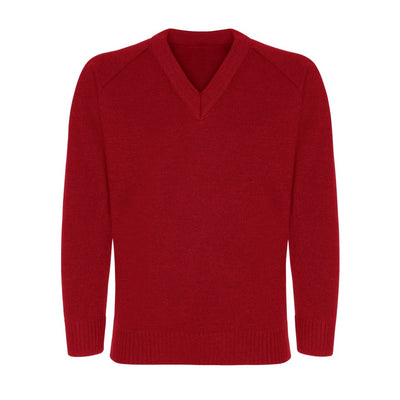 St Margaret’s Red Knitwear Jumper with School logo - Schoolwear Centres | School Uniforms near me