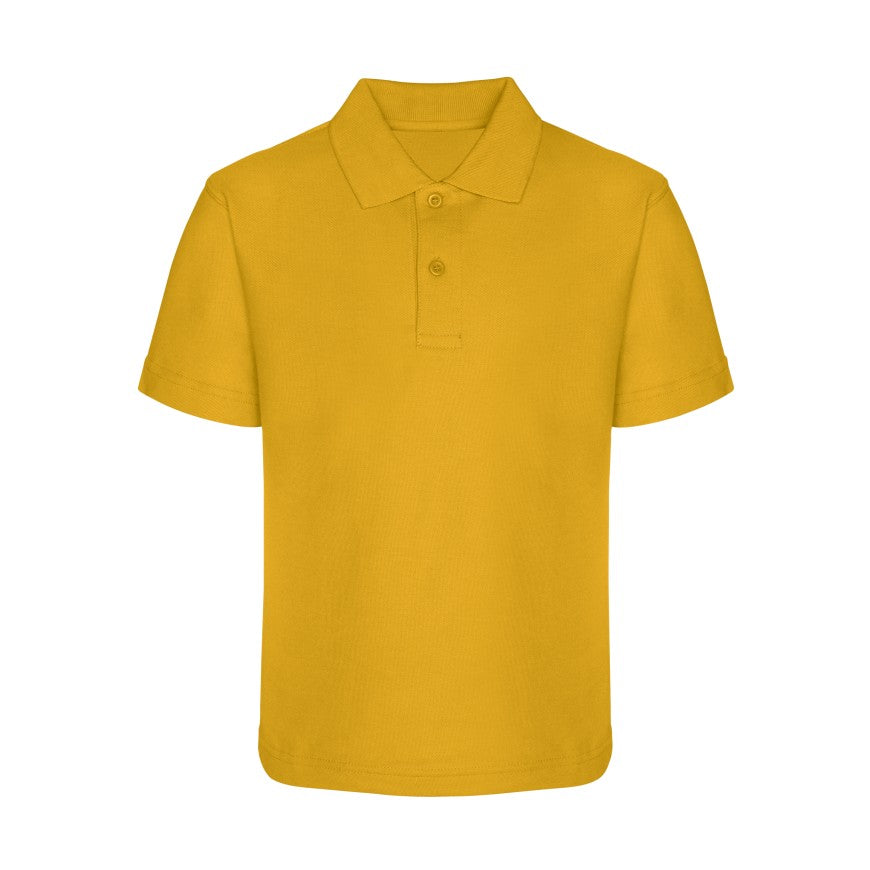 St Helen’s Gold S/S Polo Shirts with School Logo - Schoolwear Centres | School Uniforms near me
