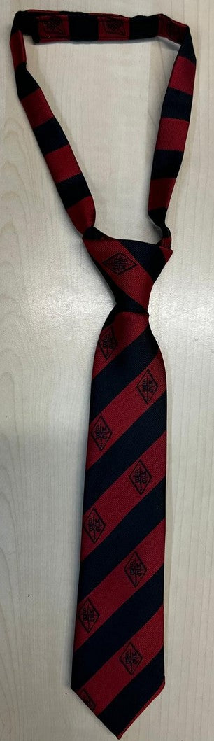 St Margaret’s Red  Logo'd School Ties - Schoolwear Centres | School Uniforms near me