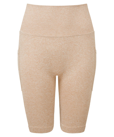 Women’s TriDri® ribbed seamless '3D Fit' cycle shorts