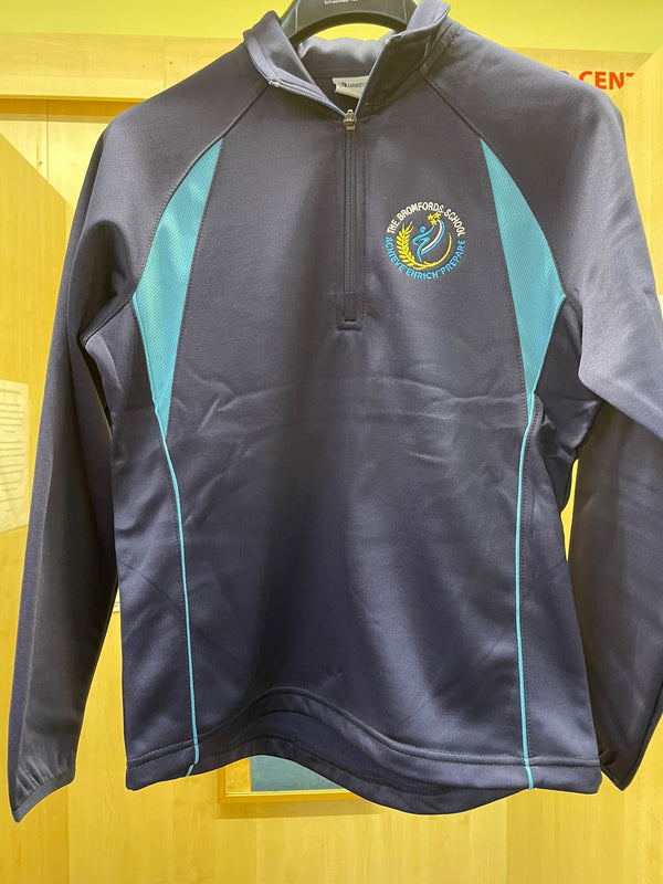 The Bromfords School | Official (new) Navy / Cyclone Blue Sports Track-Top with School Logo