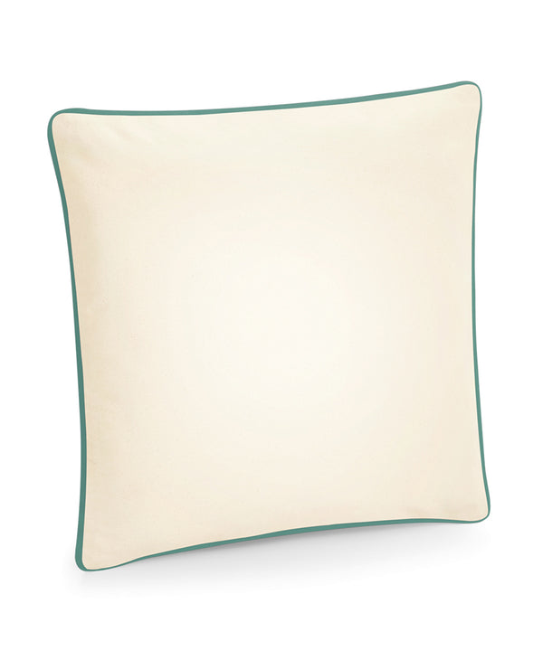 Fairtrade cotton piped cushion cover