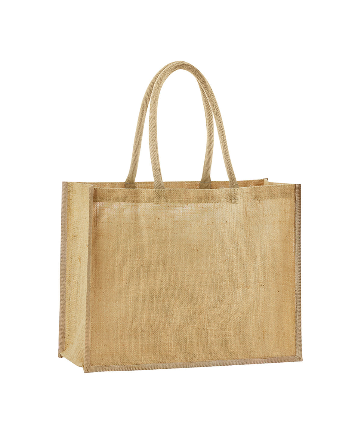 Natural starched jute classic shopper