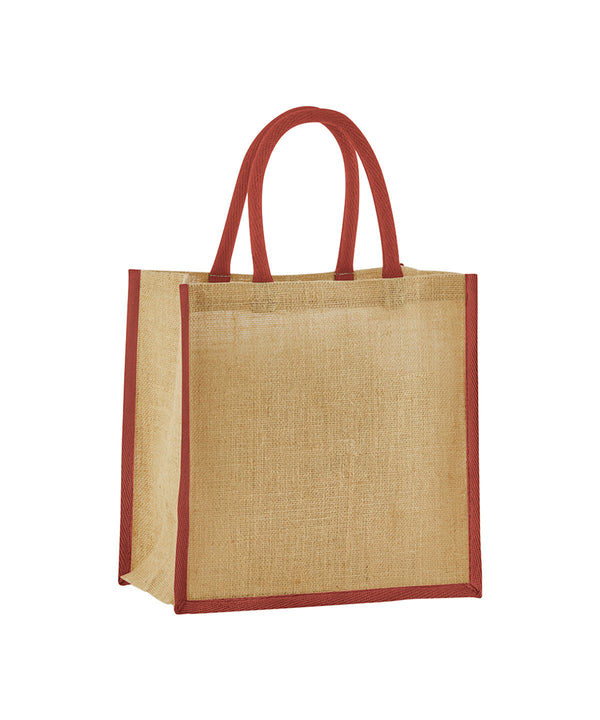 Natural starched jute mini gift bag