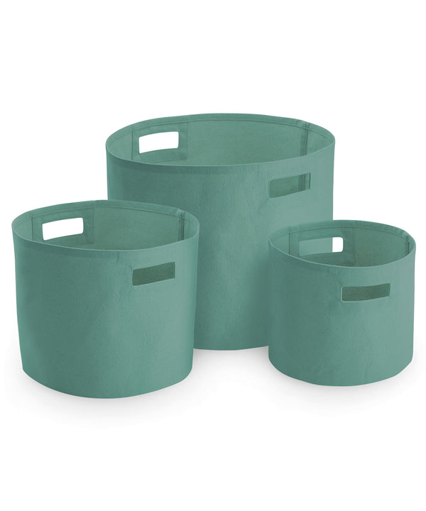 Canvas storage tubs