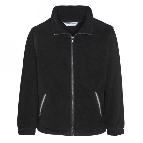 All black fleece jackets best sale