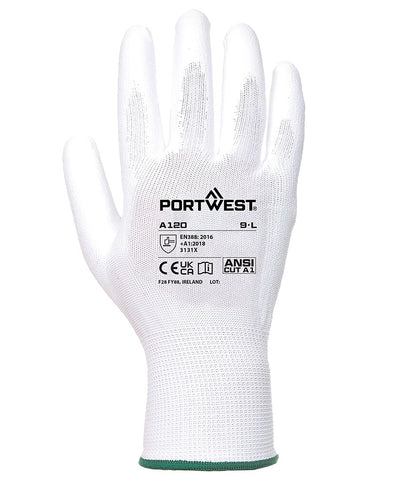 White - PU palm glove (A120) - Schoolwear Centres | School Uniforms near me