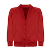 St Margaret’s Red Sweatshirt Cardigan with School logo - Schoolwear Centres | School Uniforms near me