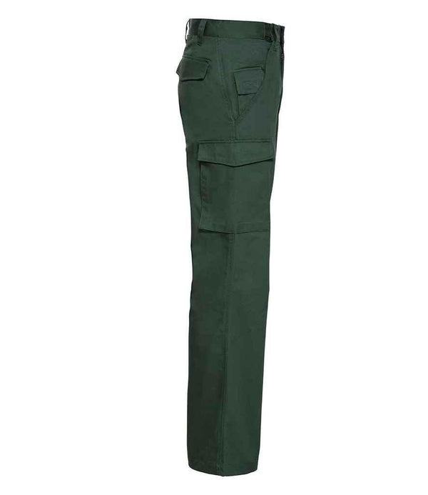 Russell Work Trousers | Bottle Green Trousers Russell style-001m Schoolwear Centres