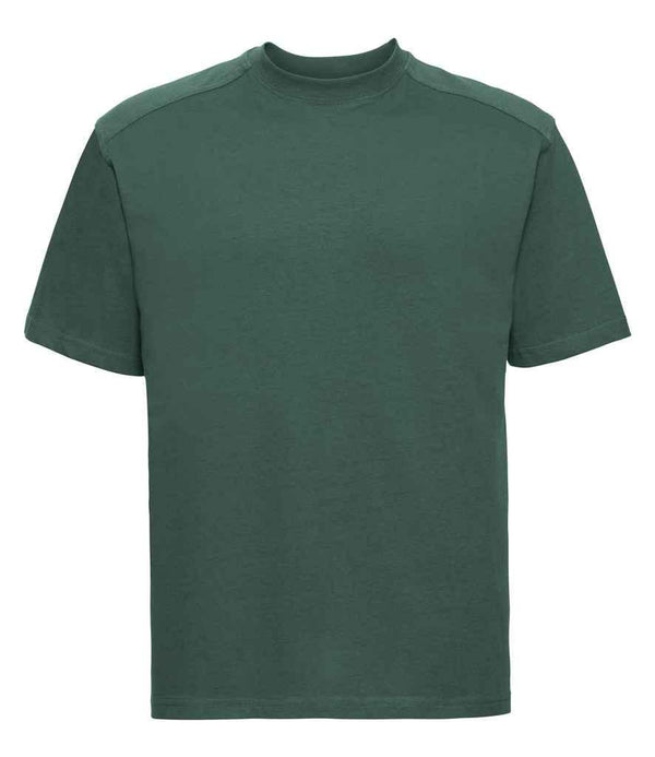 Russell Heavyweight T-Shirt | Bottle Green T-Shirt Russell style-010m Schoolwear Centres