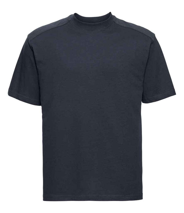 Russell Heavyweight T-Shirt | French Navy T-Shirt Russell style-010m Schoolwear Centres