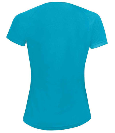 SOL'S Ladies Sporty Performance T-Shirt | Aqua T-Shirt SOL'S style-01159 Schoolwear Centres