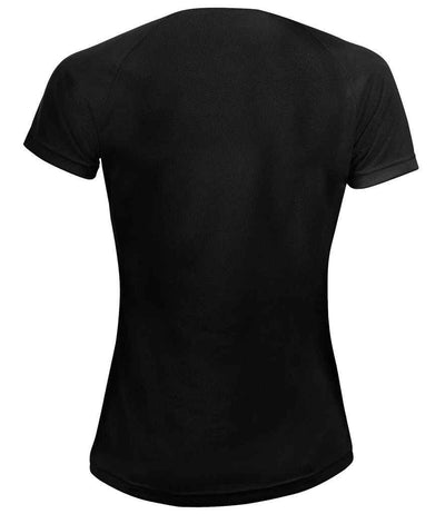 SOL'S Ladies Sporty Performance T-Shirt | Black T-Shirt SOL'S style-01159 Schoolwear Centres