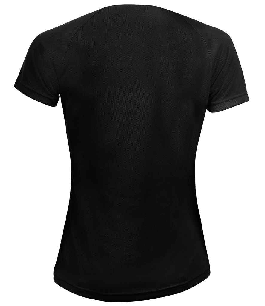 SOL'S Ladies Sporty Performance T-Shirt | Black T-Shirt SOL'S style-01159 Schoolwear Centres