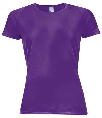 SOL'S Ladies Sporty Performance T-Shirt | Dark Purple T-Shirt SOL'S style-01159 Schoolwear Centres