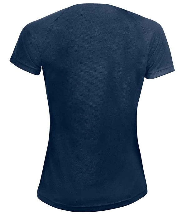 SOL'S Ladies Sporty Performance T-Shirt | French Navy T-Shirt SOL'S style-01159 Schoolwear Centres