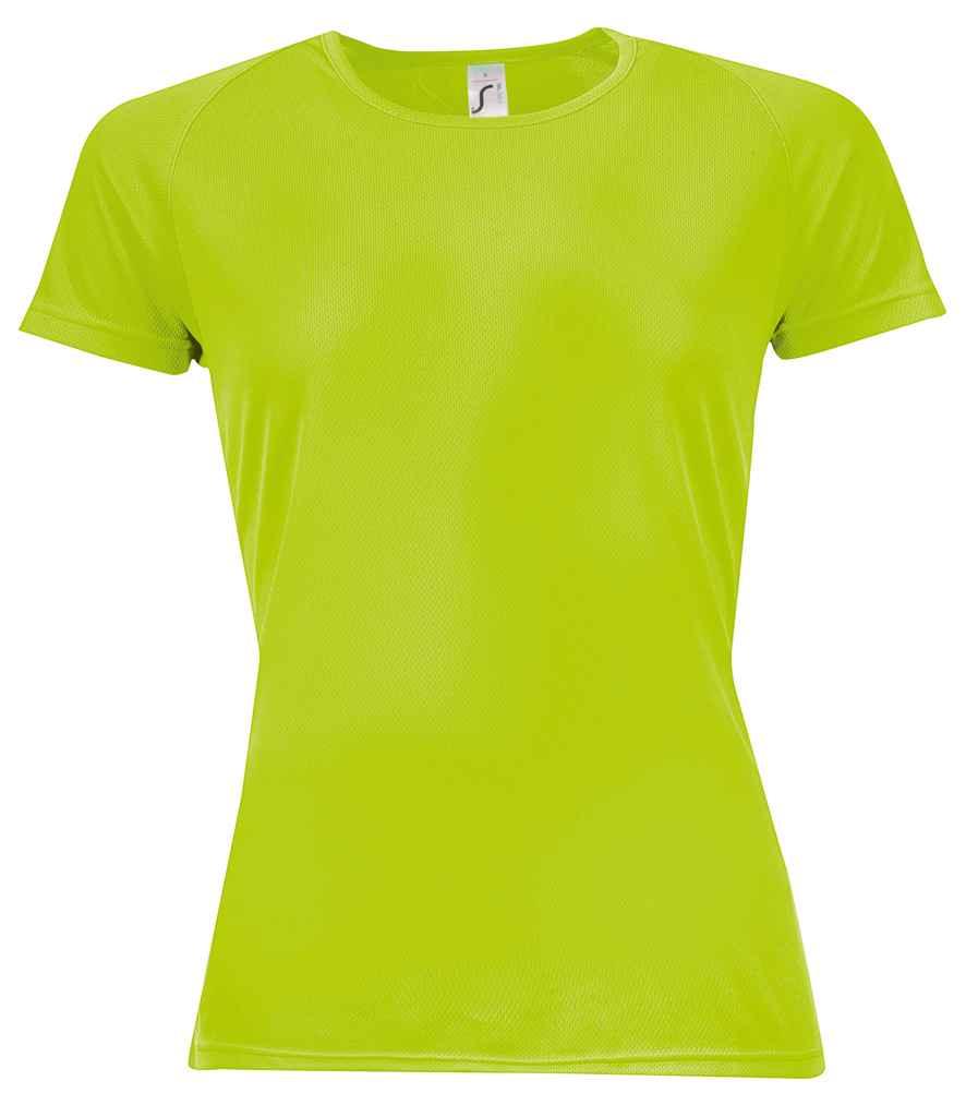 SOL'S Ladies Sporty Performance T-Shirt | Neon Green T-Shirt SOL'S style-01159 Schoolwear Centres