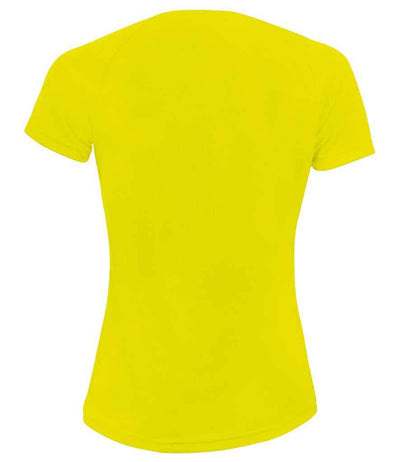 SOL'S Ladies Sporty Performance T-Shirt | Neon Yellow T-Shirt SOL'S style-01159 Schoolwear Centres