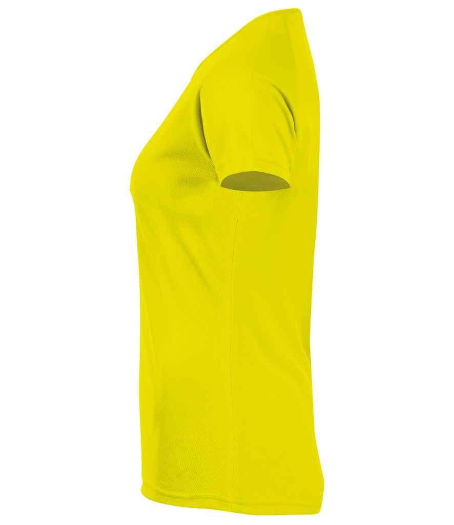 SOL'S Ladies Sporty Performance T-Shirt | Neon Yellow T-Shirt SOL'S style-01159 Schoolwear Centres