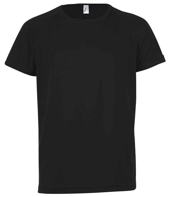 SOL'S Kids Sporty T-Shirt | Black T-Shirt SOL'S style-01166 Schoolwear Centres