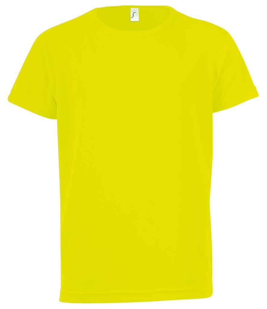 SOL'S Kids Sporty T-Shirt | Neon Yellow T-Shirt SOL'S style-01166 Schoolwear Centres