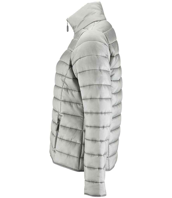 SOL'S Ladies Ride Padded Jacket | Metal Grey Jacket SOL'S style-01170 Schoolwear Centres