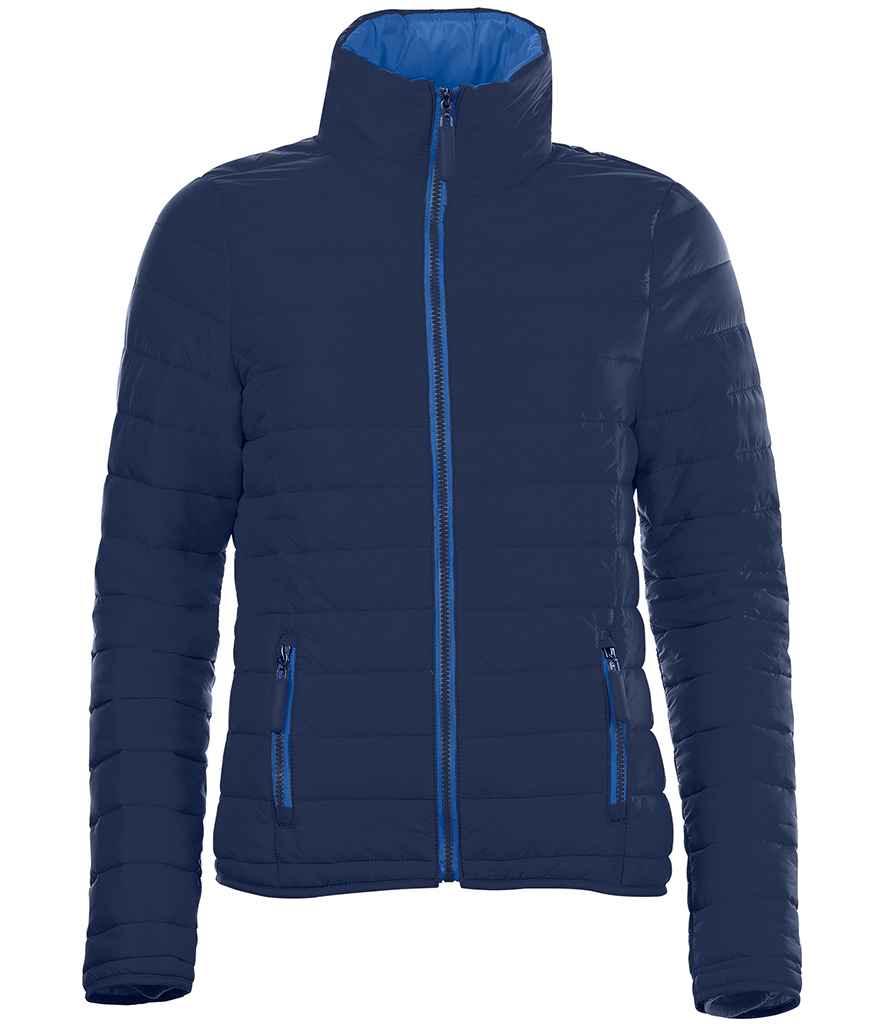 SOL'S Ladies Ride Padded Jacket | Navy Jacket SOL'S style-01170 Schoolwear Centres