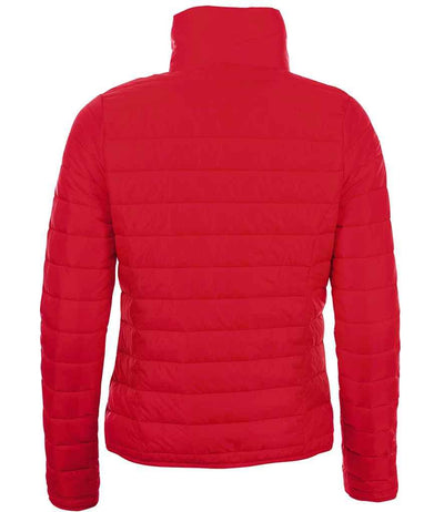 SOL'S Ladies Ride Padded Jacket | Red Jacket SOL'S style-01170 Schoolwear Centres