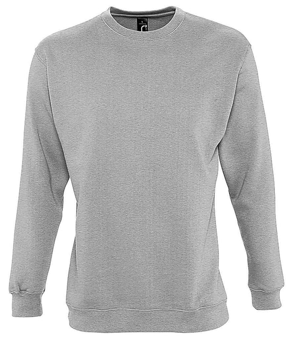 SOL'S Unisex Supreme Sweatshirt | Grey Marl Sweatshirt SOL'S style-01178 Schoolwear Centres