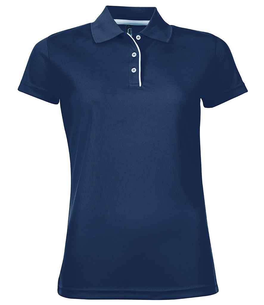 SOL'S Ladies Performer Piqué Polo Shirt | French Navy Polo SOL'S style-01179 Schoolwear Centres