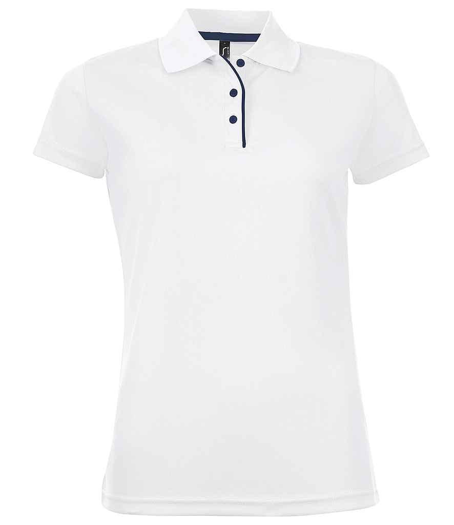 SOL'S Ladies Performer Piqué Polo Shirt | White Polo SOL'S style-01179 Schoolwear Centres