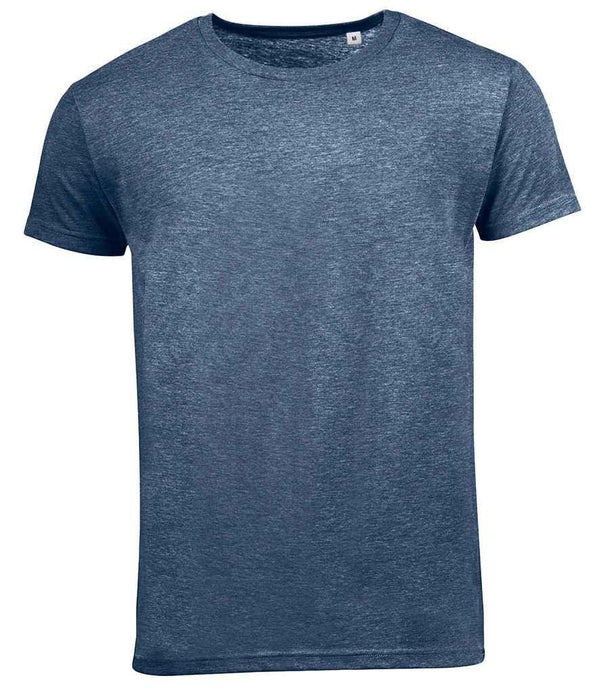 SOL'S Mixed T-Shirt | Heather Navy T-Shirt SOL'S style-01182 Schoolwear Centres