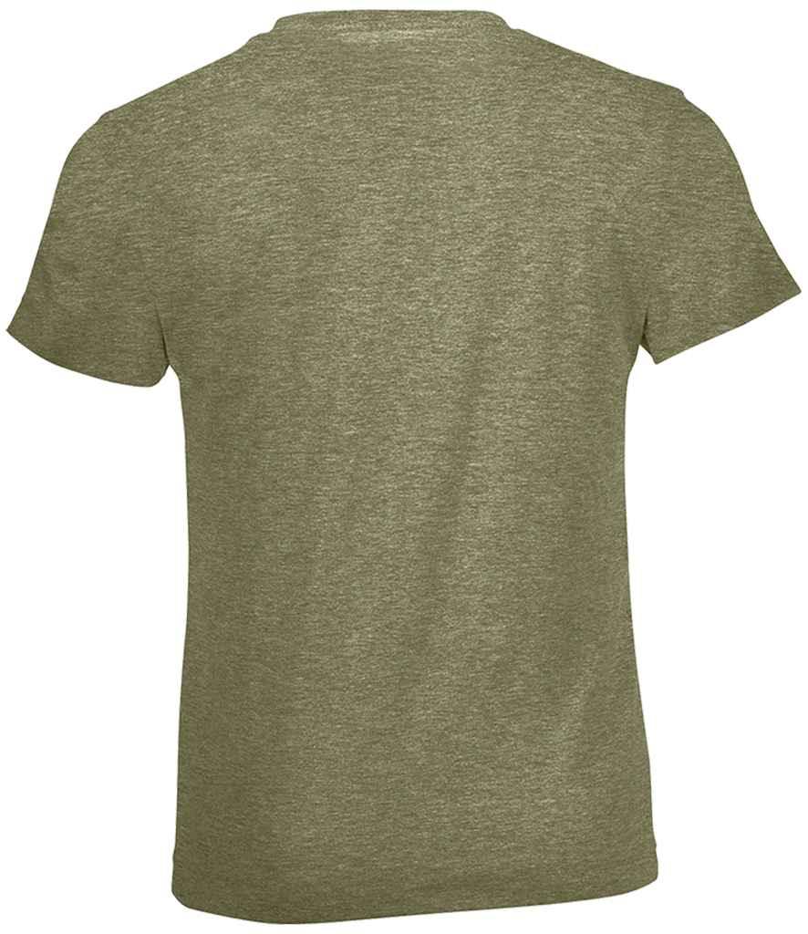 SOL'S Kids Regent Fit T-Shirt | Heather Khaki T-Shirt SOL'S style-01183 Schoolwear Centres