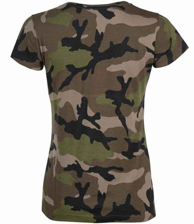 SOL'S Ladies Camo T-Shirt | Camouflage T-Shirt SOL'S style-01187 Schoolwear Centres