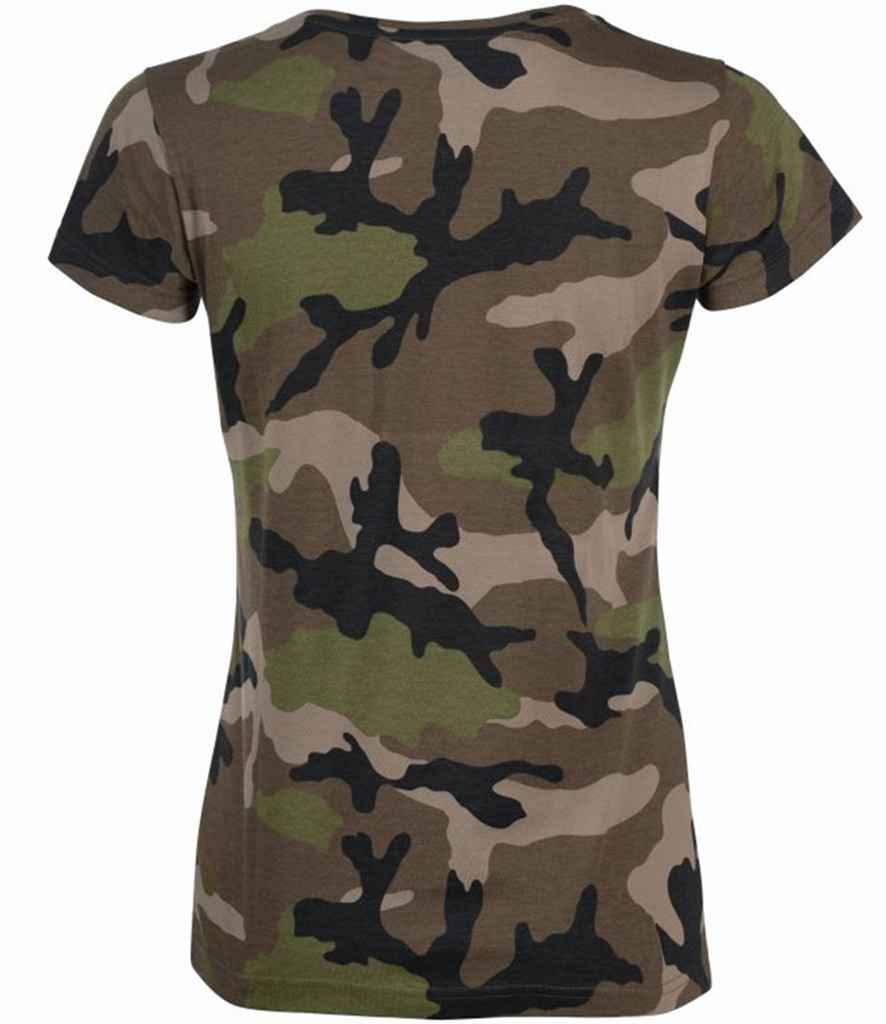 SOL'S Ladies Camo T-Shirt | Camouflage T-Shirt SOL'S style-01187 Schoolwear Centres