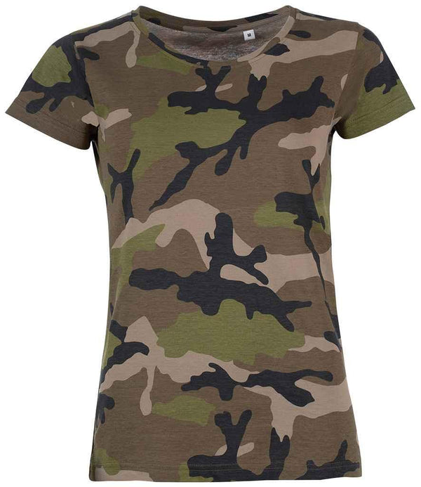 SOL'S Ladies Camo T-Shirt | Camouflage T-Shirt SOL'S style-01187 Schoolwear Centres