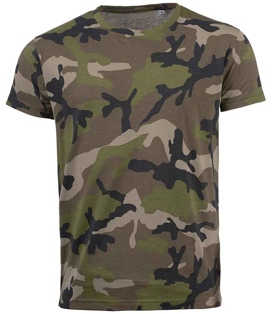 SOL'S Camo T-Shirt | Camouflage T-Shirt SOL'S style-01188 Schoolwear Centres