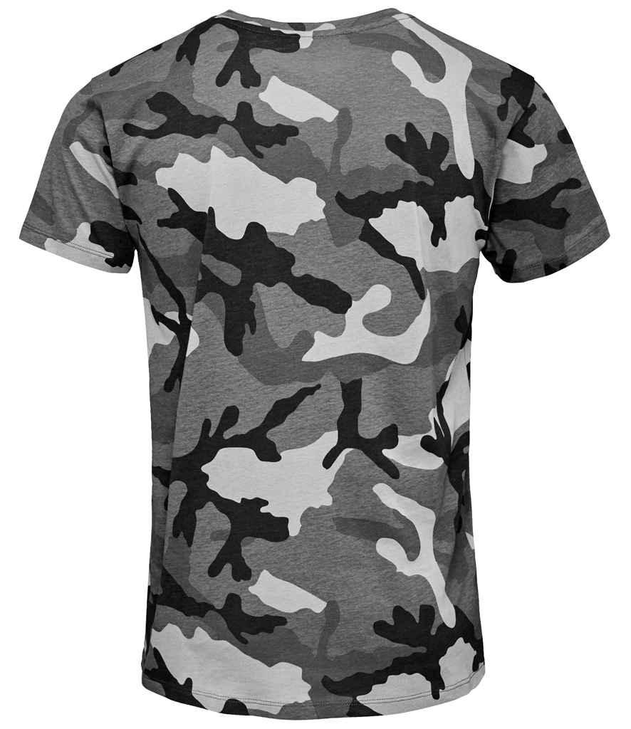 SOL'S Camo T-Shirt | Grey Camo T-Shirt SOL'S style-01188 Schoolwear Centres