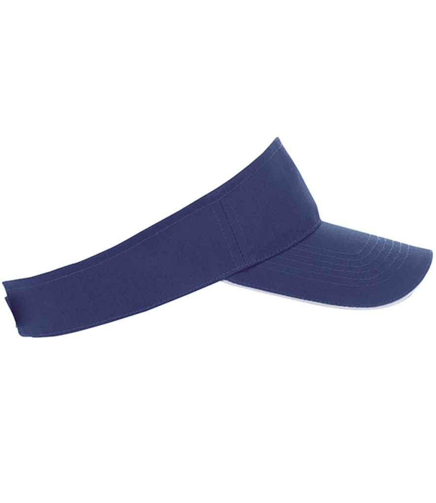 SOL'S Ace Sun Visor | French Navy/White Headwear SOL'S style-01196 Schoolwear Centres