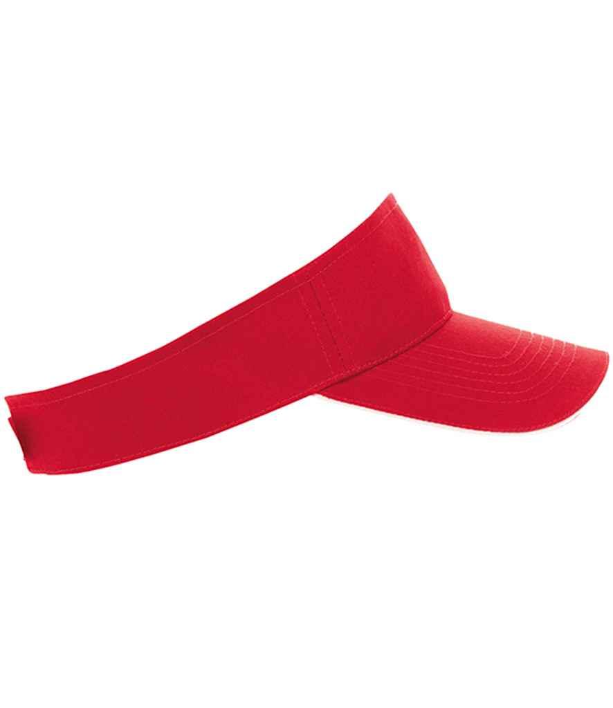 SOL'S Ace Sun Visor | Red/White Headwear SOL'S style-01196 Schoolwear Centres