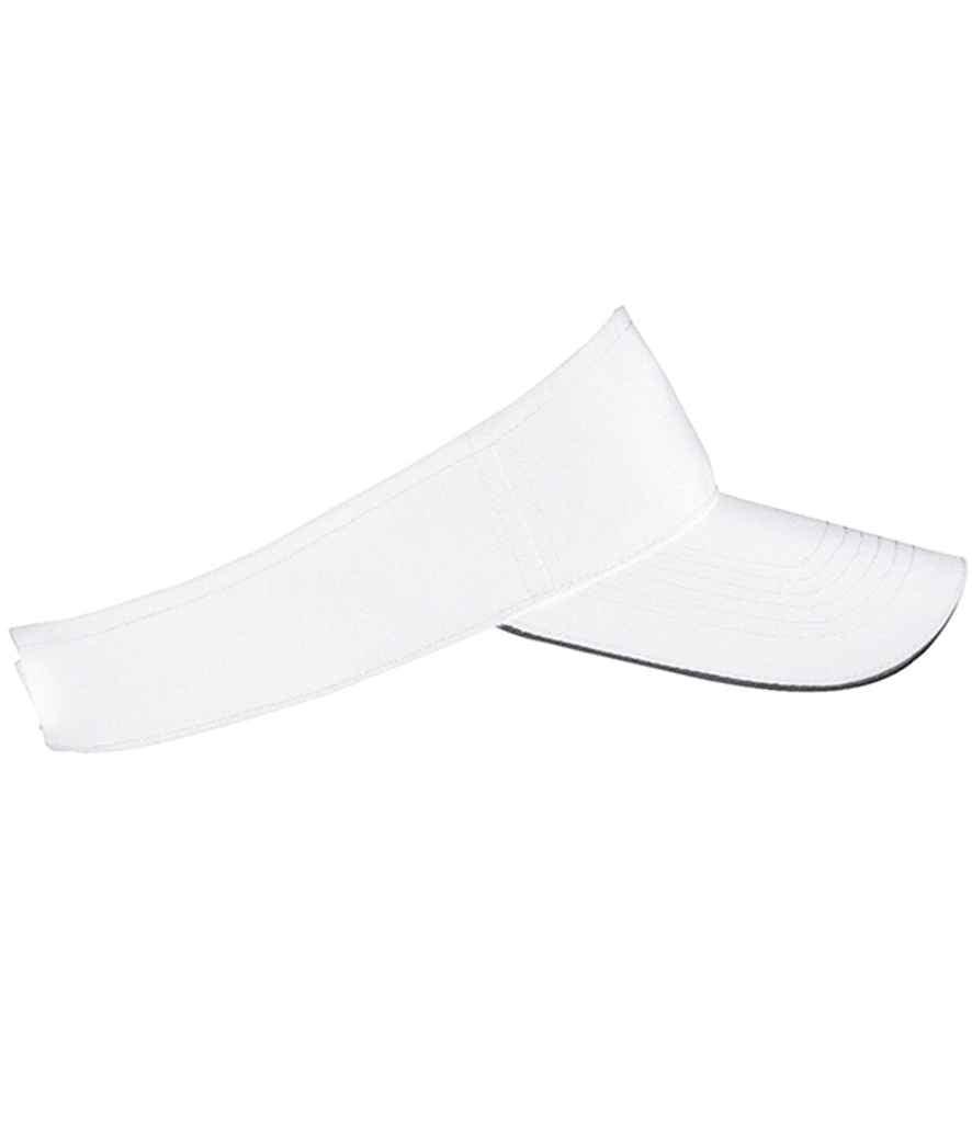 SOL'S Ace Sun Visor | White/Black Headwear SOL'S style-01196 Schoolwear Centres
