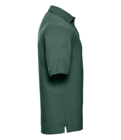 Russell Heavy Duty Piqué Polo Shirt | Bottle Green Polo Russell style-011m Schoolwear Centres