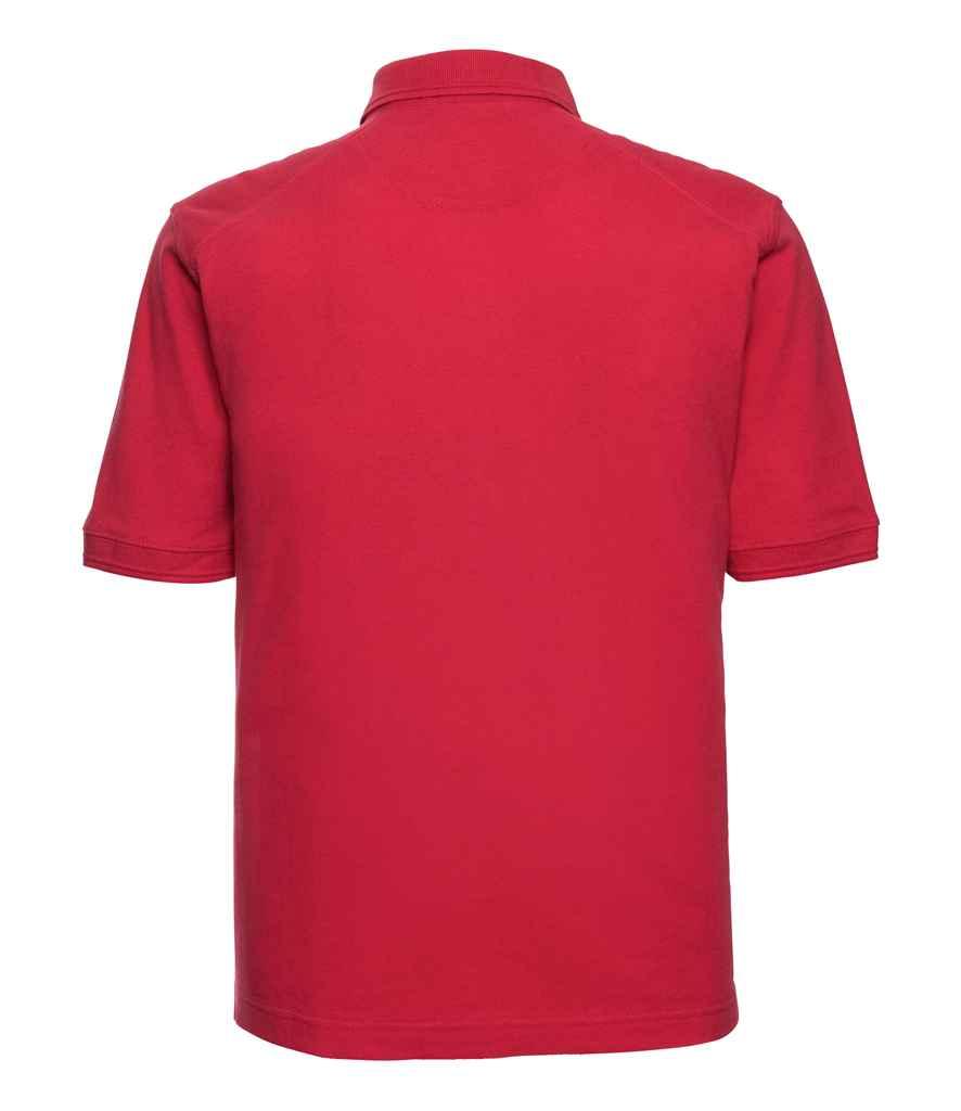 Russell Heavy Duty Piqué Polo Shirt | Classic Red Polo Russell style-011m Schoolwear Centres
