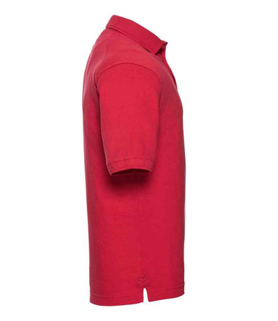 Russell Heavy Duty Piqué Polo Shirt | Classic Red Polo Russell style-011m Schoolwear Centres