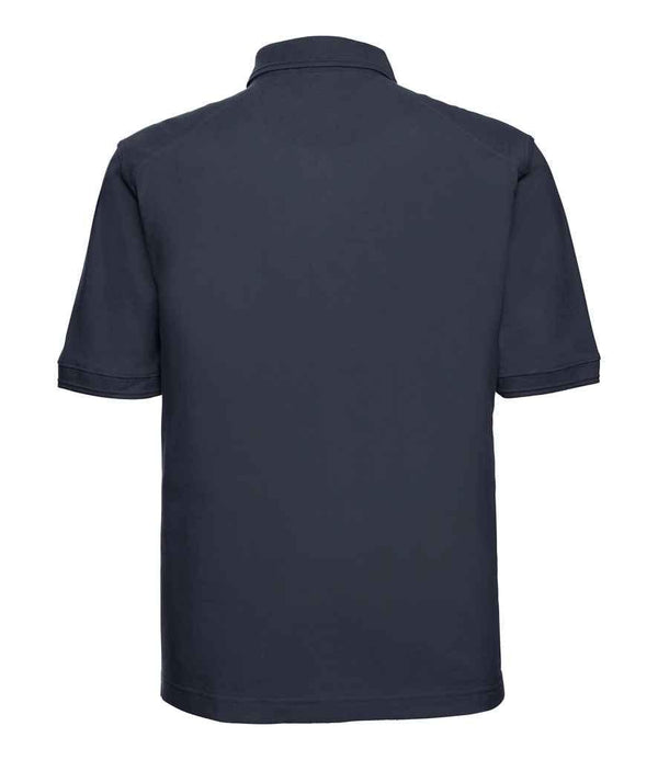 Russell Heavy Duty Piqué Polo Shirt | French Navy Polo Russell style-011m Schoolwear Centres