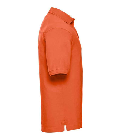 Russell Heavy Duty Piqué Polo Shirt | Orange Polo Russell style-011m Schoolwear Centres