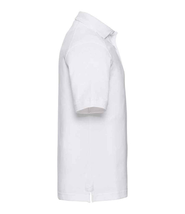 Russell Heavy Duty Piqué Polo Shirt | White Polo Russell style-011m Schoolwear Centres
